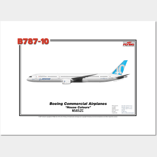 Boeing B787-10 - Boeing "House Colours" (Art Print) Posters and Art